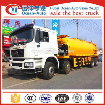 SHACMAN 8X4 20cbm vacuum sewage suction truck